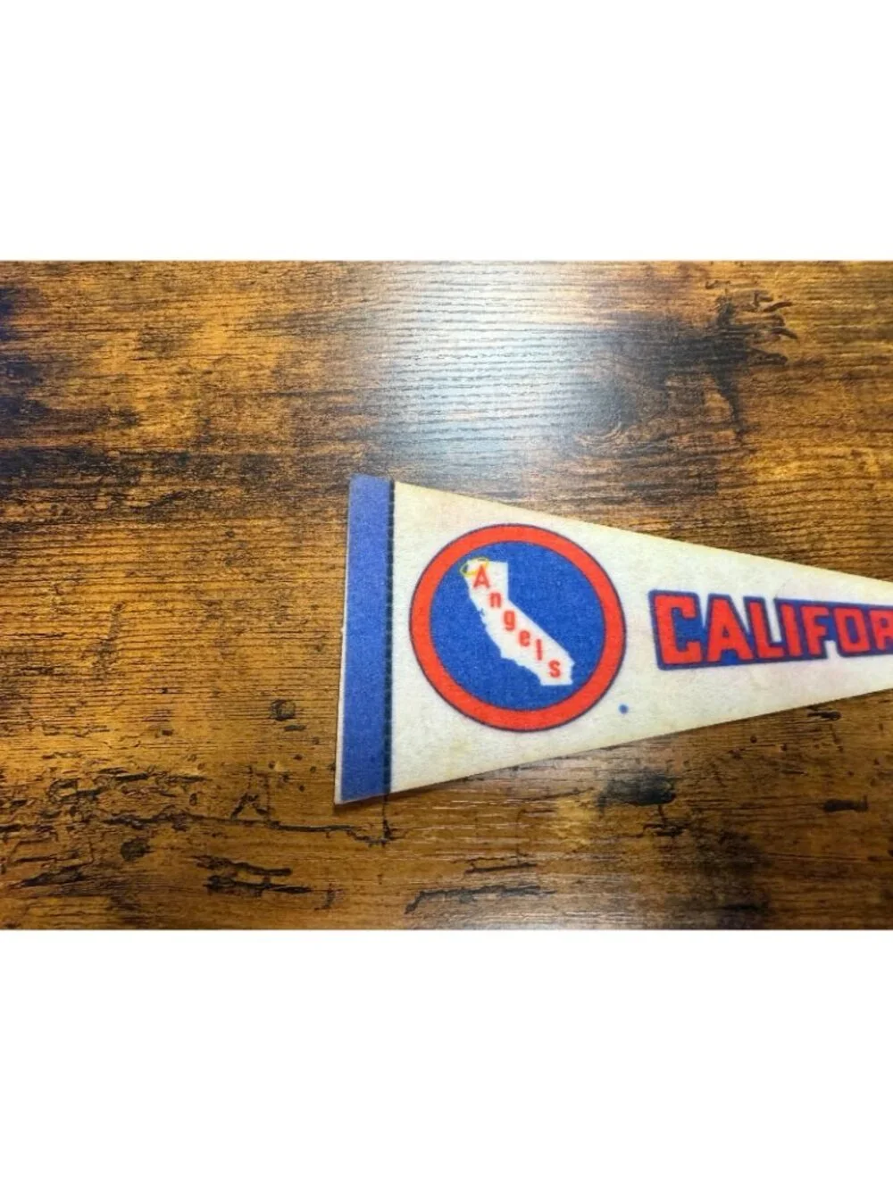 Vintage California Angels baseball pennant